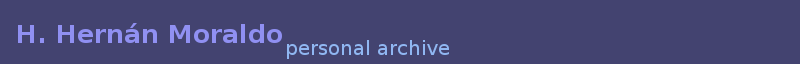H. Hernan Moraldo - personal archive
